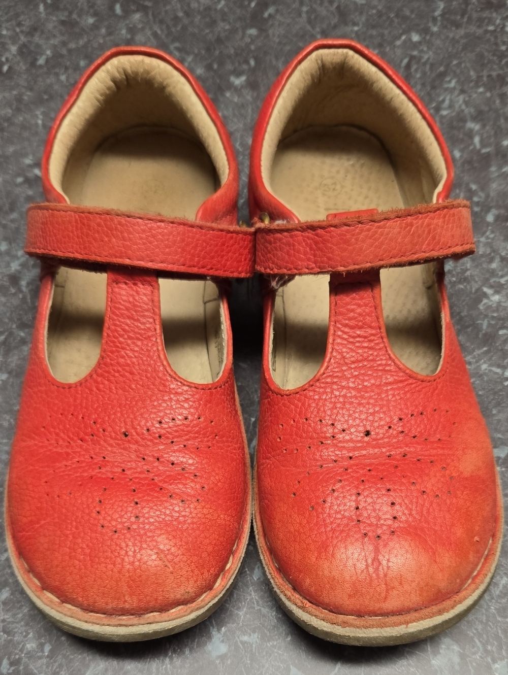 Mini Boden Red T-bar Flats